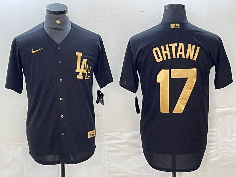 Men's Los Angeles Dodgers Shohei Ohtani #17 Black Alternate Limited Jersey